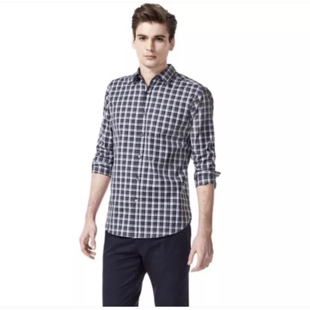 Theory Zac PS Englehart Button Down Cotton Shirt